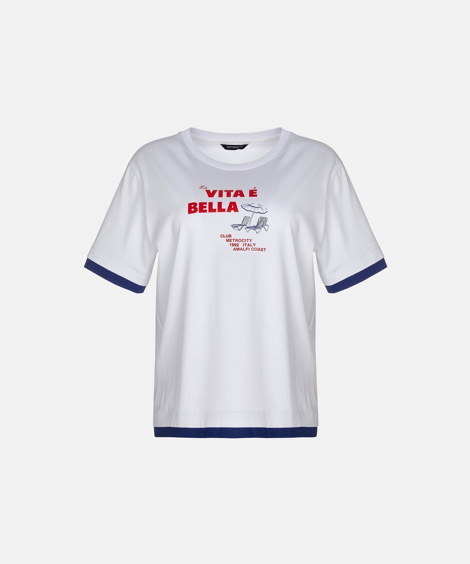 【その他のブランド/Other】のLa Vita E Bella Tシャツ インテリア・キッズ・メンズ・レディースファッション・服の通販 founy(ファニー) 　ファッション　Fashion　レディースファッション　Fashion for Women　トップス・カットソー　Cut & Sew Tops　シャツ・ブラウス・オフィスカジュアル　Elegant Blouses & Button-Ups　ロングTシャツ・Tシャツ　Longline T-Shirts & Tees　イタリア　Italy　ホワイト|ID: prp329100004696109 ipo3291000000033912362