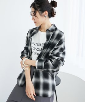 【ルクールブラン/le.coeur blanc】の《手洗い可能》オンブレチェックオーバーシャツ 人気、トレンドファッション・服の通販 founy(ファニー) ファッション Fashion レディースファッション Fashion for Women トップス・カットソー Cut & Sew Tops シャツ・ブラウス・オフィスカジュアル Elegant Blouses & Button-Ups おすすめ Recommended / Our Picks インナー Innerwear ウェーブ Wavy Pattern タートルネック Turtleneck, High Neck チェック Check, Plaid, Tartan トレンド Trend, Trending Now バランス Balance, Style Balance ベスト Vest, Waistcoat ルーズ Loose, Oversized |ID:prp329100004696110