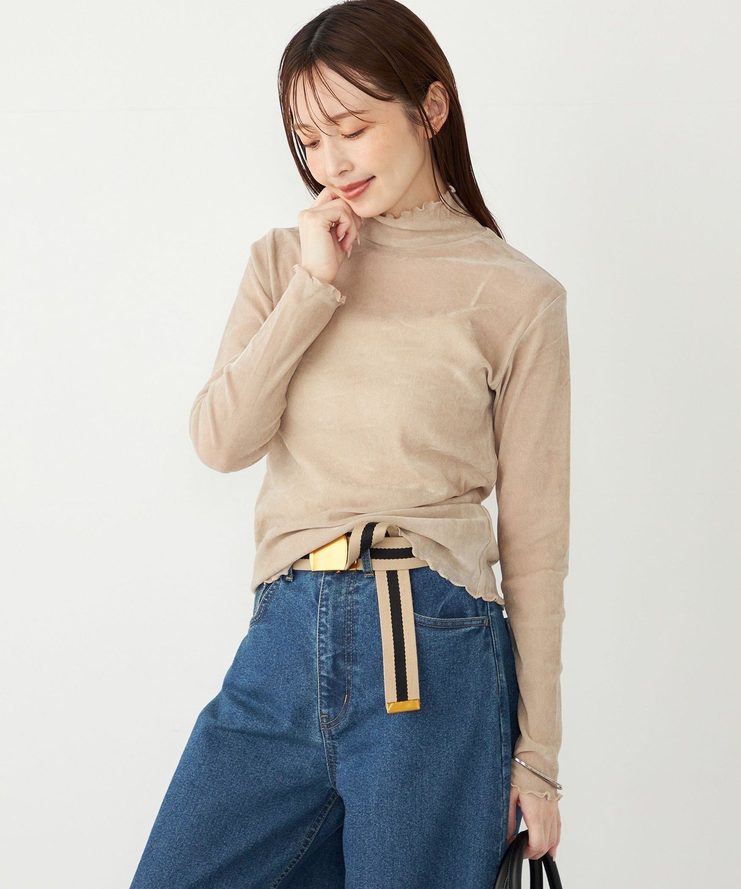 【シップス フォー ウィメン/SHIPS】のSHIPS Colors 手洗い可能 フロッキー メッシュ タートルネック インナートップス インテリア・キッズ・メンズ・レディースファッション・服の通販 founy(ファニー) 　ファッション　Fashion　レディースファッション　Fashion for Women　トップス・カットソー　Cut & Sew Tops　タートルネック・ハイネックトップス　Turtlenecks & High-Neck Tops　インナー　Innerwear　秋　Autumn　キャミワンピース　Cami Dress, Slip Dress　ジャケット　Jacket, Outerwear　スウェット / スエット　Sweatshirt, Sweatwear　ストレッチ　Stretch, Stretchy Fabric　タートルネック　Turtleneck, High Neck　ベロア　Velour, Soft Velvet　メッシュ　Mesh, Net Fabric　メンズ　Men's, Menswear　A/W・秋冬　Autumn/Winter　アウトレット　Outlet / Clearance　おすすめ　Recommended / Our Picks　ビジネス 仕事 通勤　Business / Work / Commuting　2025年　2025　2025-2026秋冬・A/W　Autumn/Winter 2025–26 AW25–26　ベージュ|ID: prp329100004696222 ipo3291000000034000579