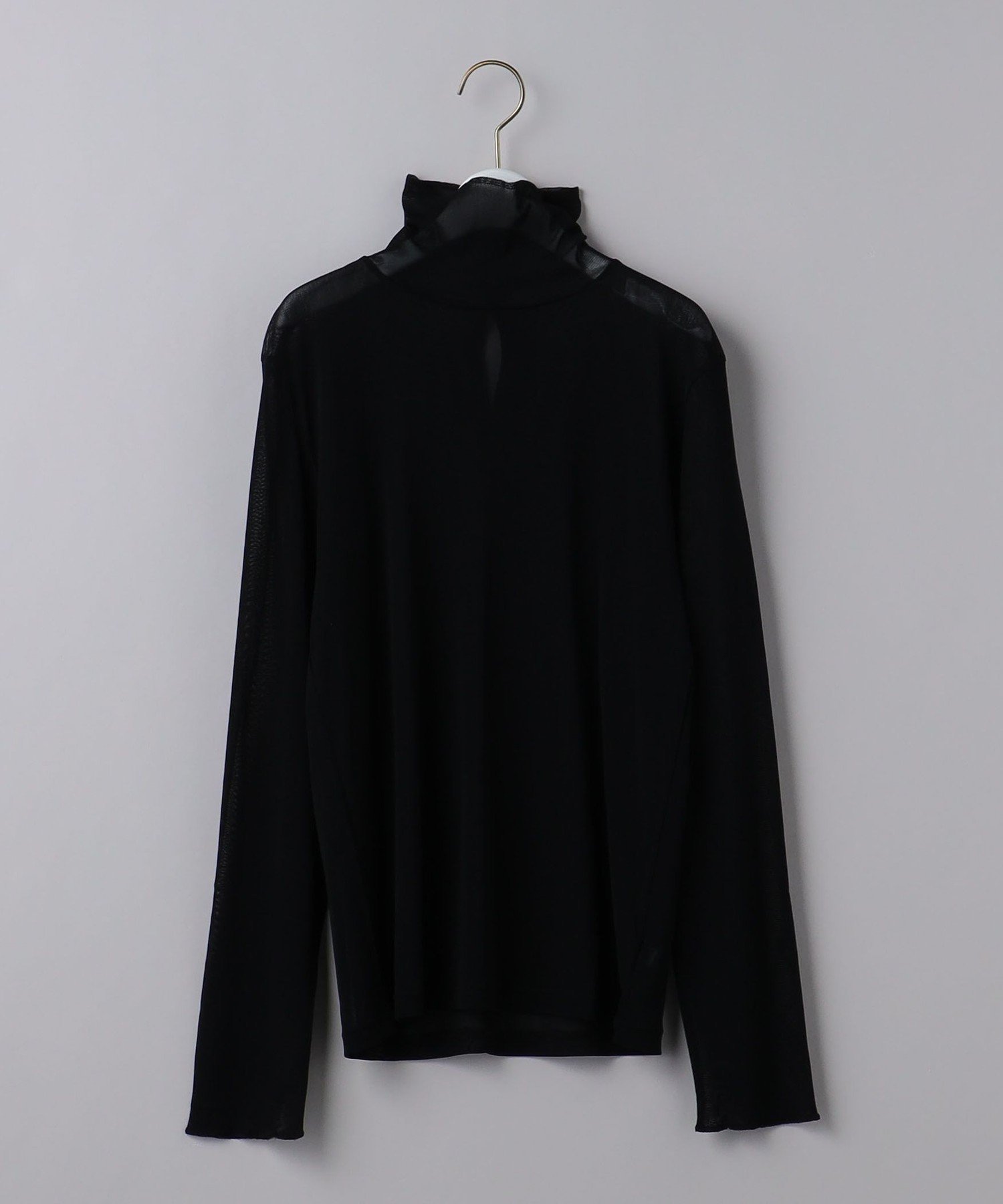 【ユナイテッドアローズ/UNITED ARROWS】の6(ROKU) NYLON TULLE TURTLE NECK 23SS/トップス インテリア・キッズ・メンズ・レディースファッション・服の通販 founy(ファニー) 　ファッション　Fashion　レディースファッション　Fashion for Women　トップス・カットソー　Cut & Sew Tops　2023年　2023　2023春夏・S/S　Spring/Summer 2023 SS23　インナー　Innerwear　エレガント 上品　Elegant　シアー　Sheer, See-Through　ジャケット　Jacket, Outerwear　タートルネック　Turtleneck, High Neck　BLACK|ID: prp329100004696243 ipo3291000000033913498
