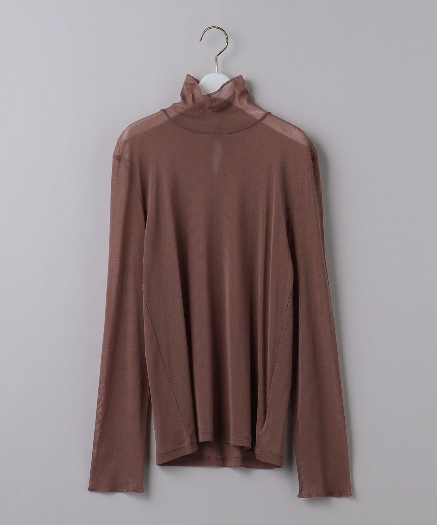 【ユナイテッドアローズ/UNITED ARROWS】の6(ROKU) NYLON TULLE TURTLE NECK 23SS/トップス インテリア・キッズ・メンズ・レディースファッション・服の通販 founy(ファニー) 　ファッション　Fashion　レディースファッション　Fashion for Women　トップス・カットソー　Cut & Sew Tops　2023年　2023　2023春夏・S/S　Spring/Summer 2023 SS23　インナー　Innerwear　エレガント 上品　Elegant　シアー　Sheer, See-Through　ジャケット　Jacket, Outerwear　タートルネック　Turtleneck, High Neck　MD.BROWN|ID: prp329100004696243 ipo3291000000033913500