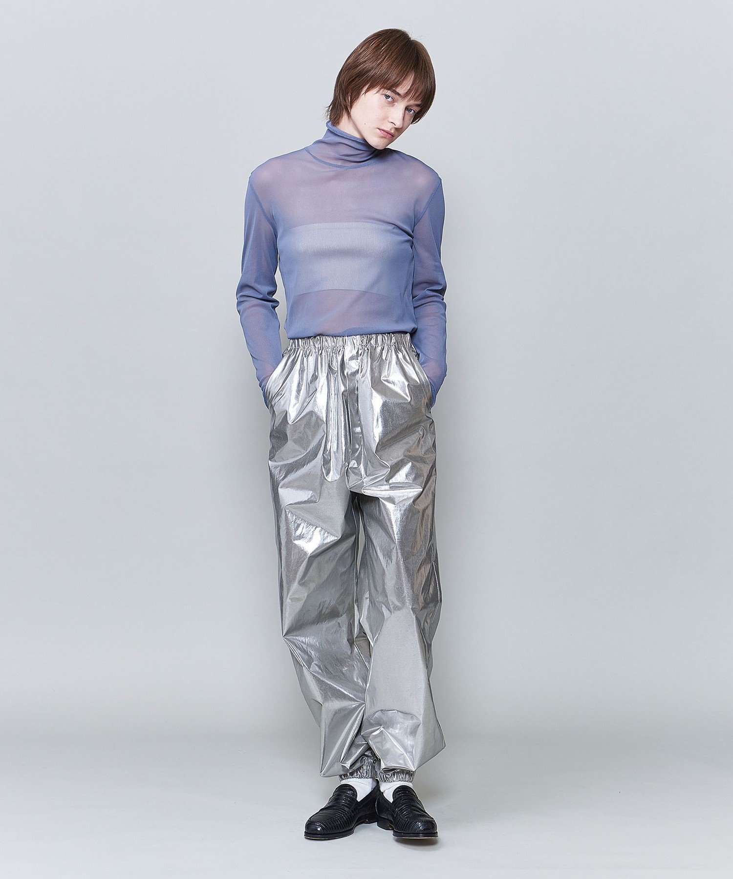 【ユナイテッドアローズ/UNITED ARROWS】の6(ROKU) NYLON TULLE TURTLE NECK 23SS/トップス インテリア・キッズ・メンズ・レディースファッション・服の通販 founy(ファニー) 　ファッション　Fashion　レディースファッション　Fashion for Women　トップス・カットソー　Cut & Sew Tops　2023年　2023　2023春夏・S/S　Spring/Summer 2023 SS23　インナー　Innerwear　エレガント 上品　Elegant　シアー　Sheer, See-Through　ジャケット　Jacket, Outerwear　タートルネック　Turtleneck, High Neck　LT.BLUE|ID: prp329100004696243 ipo3291000000033913502