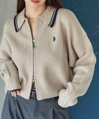 【フリークスストア/FREAK'S STORE】の襟ライン入り ドライバーズニット 限定展開 25AW ベージュ|ID: prp329100004696287 ipo3291000000034235367