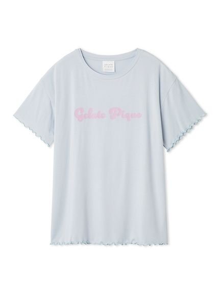 【ジェラート ピケ/gelato pique】のカラフルロゴTシャツ インテリア・キッズ・メンズ・レディースファッション・服の通販 founy(ファニー) 　ファッション　Fashion　レディースファッション　Fashion for Women　トップス・カットソー　Cut & Sew Tops　シャツ・ブラウス・オフィスカジュアル　Elegant Blouses & Button-Ups　ロングTシャツ・Tシャツ　Longline T-Shirts & Tees　おすすめ　Recommended / Our Picks　なめらか　Smooth, Silky Texture　カラフル　Colorful Design　ギフト プレゼント　Gift / Present　ショート　Short, Short Length　フロント　Front, Front Design　プリント　Print, Printed Pattern　ロング　Long, Long-Length　BLU[086]|ID: prp329100004696296 ipo3291000000033914117