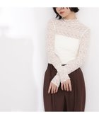 【エヌ ナチュラルビューティーベーシック/N.Natural Beauty basic】のレースハイネックカットソー 人気、トレンドファッション・服の通販 founy(ファニー) ファッション Fashion レディースファッション Fashion for Women トップス・カットソー Cut & Sew Tops カットソー・ベーシックTシャツ Cut-and-Sewn Tops / Stretch Tees & Basics おすすめ Recommended / Our Picks インナー Innerwear ストレッチ Stretch, Stretchy Fabric ハイネック High Neck, Mock Neck フィット Fit, Slim Fit フェミニン Feminine, Girly レース Lace, Lace Fabric thumbnail オフホワイト1|ID: prp329100004696299 ipo3291000000033914130
