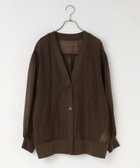 【ローリーズファーム/LOWRYS FARM】のシアーシャツカーディガンLS 人気、トレンドファッション・服の通販 founy(ファニー) ファッション Fashion レディースファッション Fashion for Women トップス・カットソー Cut & Sew Tops カーディガン・羽織り Layered Style Cardigans シャツ・ブラウス・オフィスカジュアル Elegant Blouses & Button-Ups カーディガン Cardigan, Knitwear シアー Sheer, See-Through ショート Short, Short Length タンク Tank Top, Sleeveless Top デニム Denim, Jeans Material thumbnail ブラウン58|ID: prp329100004696406 ipo3291000000033914996
