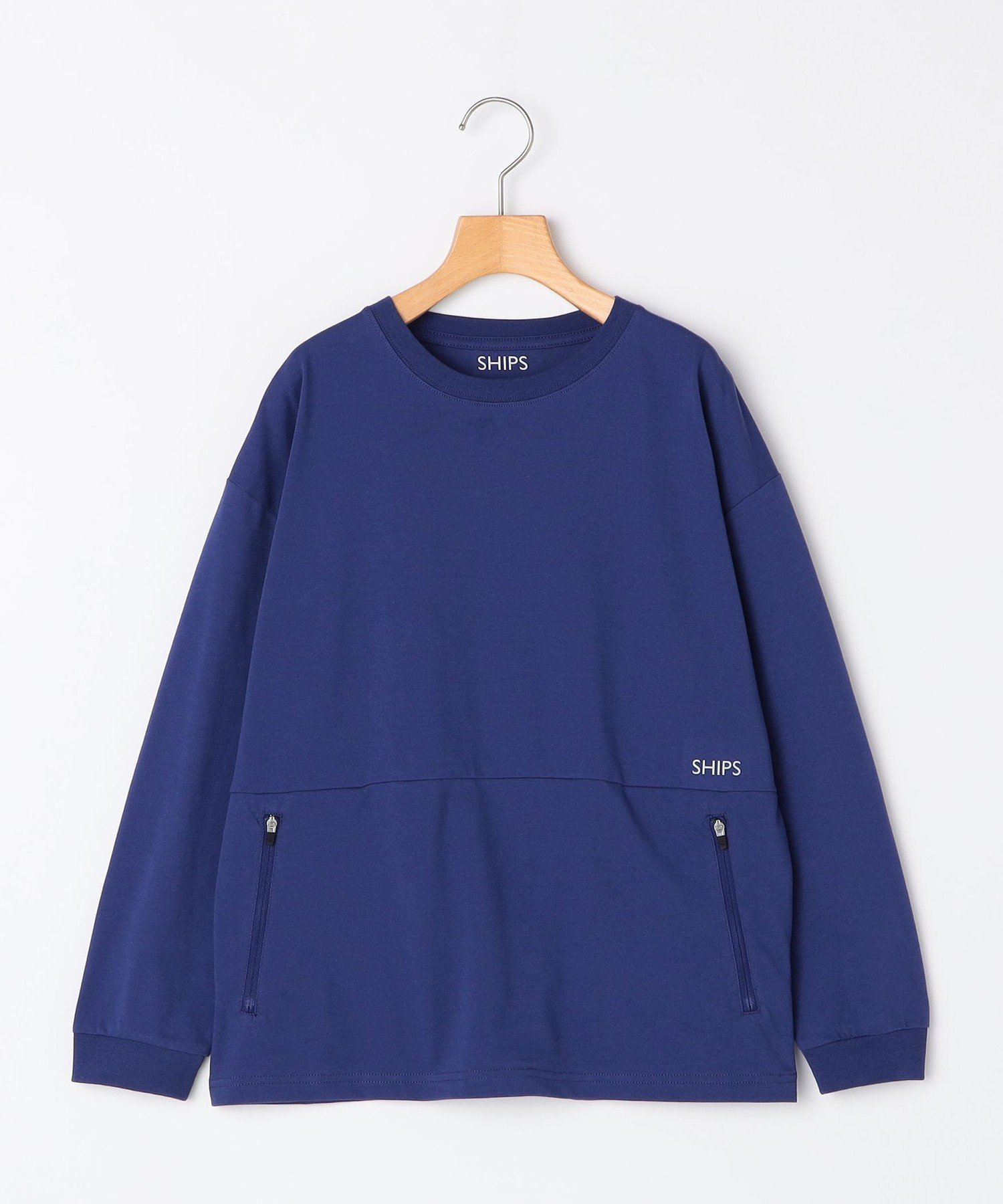 【シップス/SHIPS / KIDS】のSHIPS KIDS 140~160cm / 接触冷感 ロング スリーブ Tシャツ インテリア・キッズ・メンズ・レディースファッション・服の通販 founy(ファニー) 　ファッション　Fashion　キッズファッション　Fashion for Kids　インナー　Innerwear　カーディガン　Cardigan, Knitwear　シンプル　Simple, Minimal　ジャケット　Jacket, Outerwear　ストレッチ　Stretch, Stretchy Fabric　スリーブ　Sleeve, Long Sleeve / Short Sleeve　ポケット　Pocket, Pocket Detail　ロング　Long, Long-Length　おすすめ　Recommended / Our Picks　ブルー|ID: prp329100004696435 ipo3291000000033915171