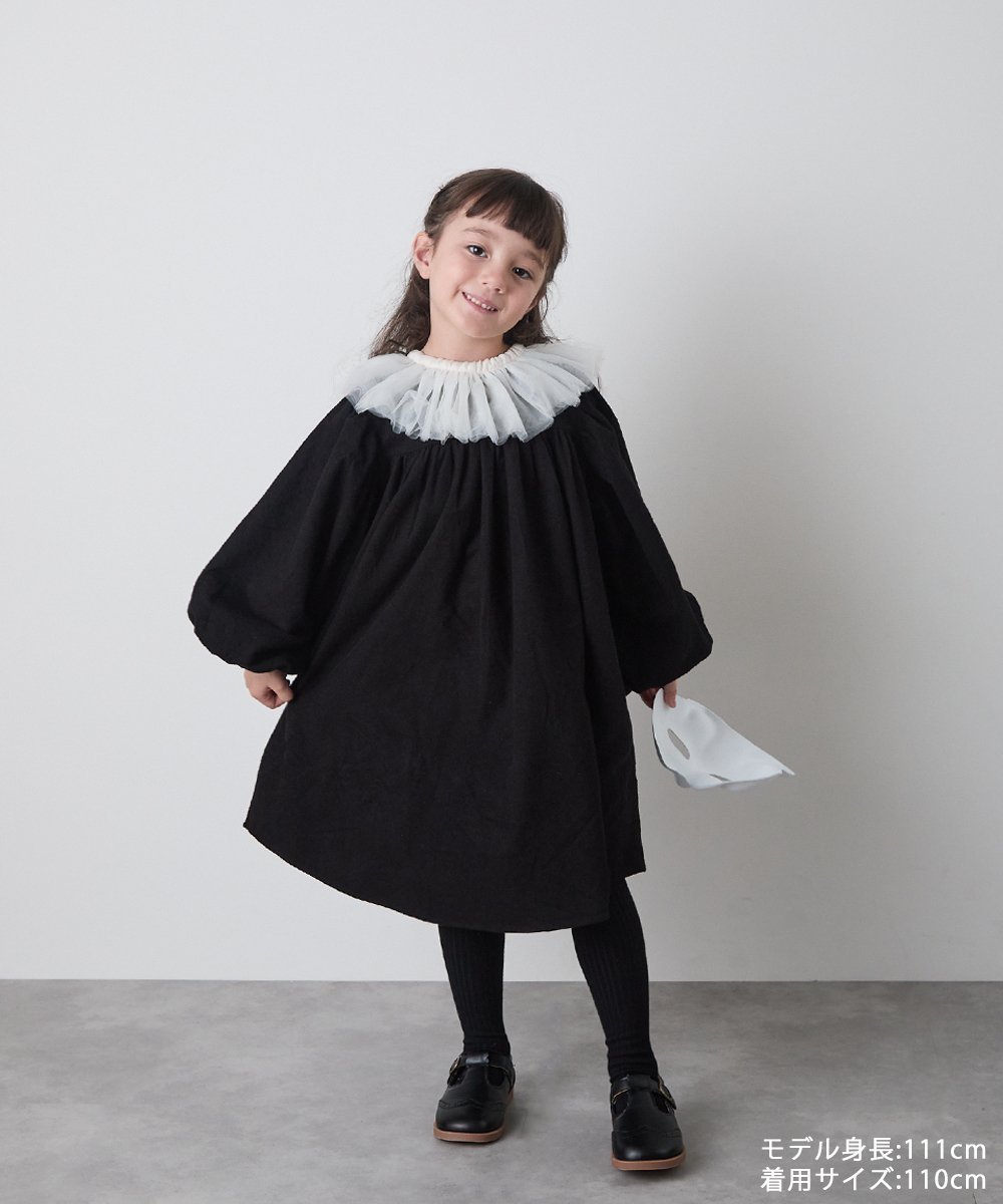 【リジェール/riziere / KIDS】の選べる4色フランネルバルーンスリーブワンピース 人気、トレンドファッション・服の通販 founy(ファニー) 　ファッション　Fashion　キッズファッション　Fashion for Kids　ワンピース　Dresses　インナー　Innerwear　シンプル　Simple, Minimal　タートルネック　Turtleneck, High Neck　ドット　Polka Dot, Dot Pattern　ベスト　Vest, Waistcoat　ベーシック　Basic, Essential　ポケット　Pocket, Pocket Detail　今季　This Season, Current Season　無地　Plain, Solid Color　 other-1|ID: prp329100004696440 ipo3291000000034123406