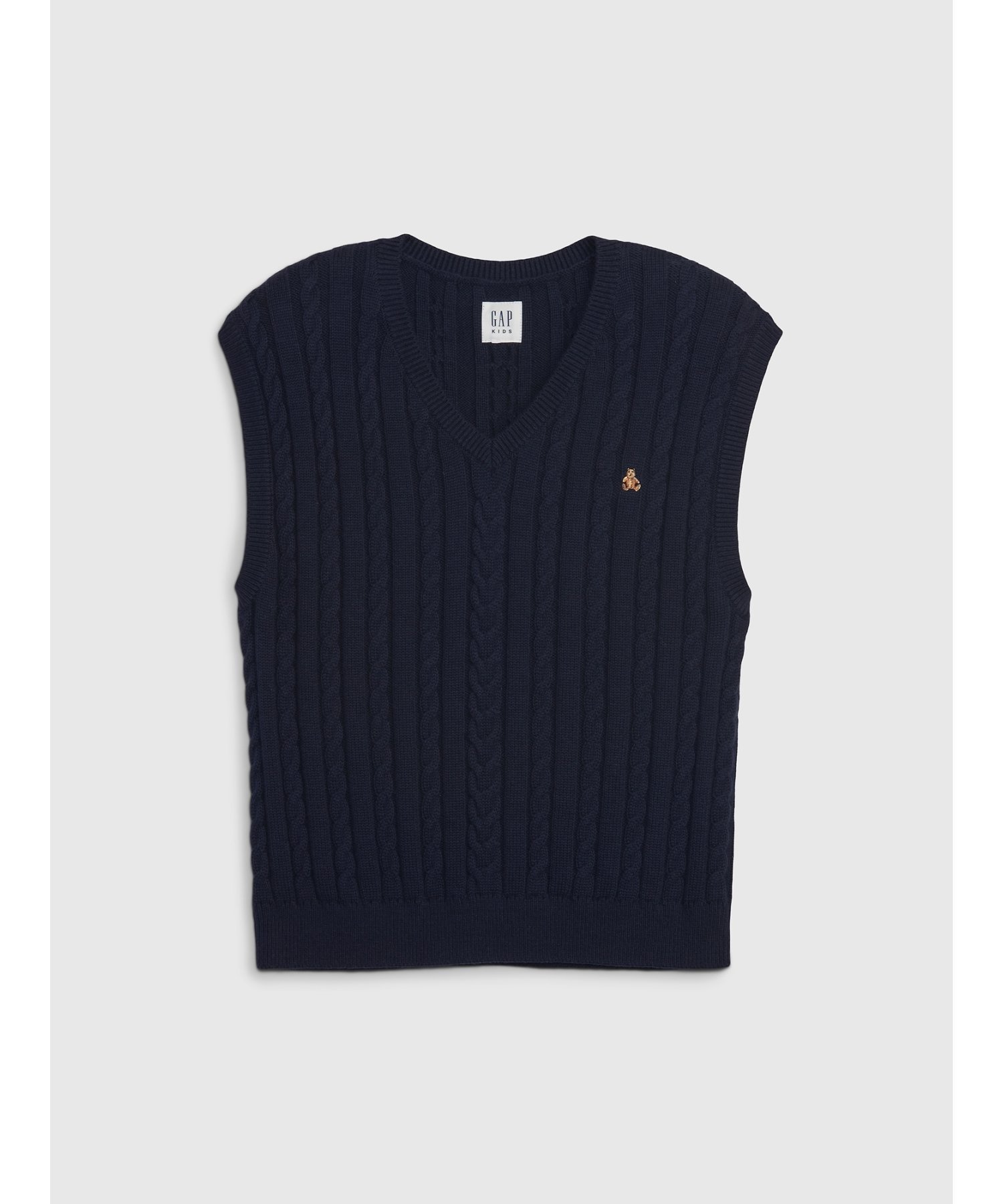 【ギャップ/GAP / KIDS】のリラックス ケーブルニット セーターベスト (幼児) インテリア・キッズ・メンズ・レディースファッション・服の通販 founy(ファニー) 　ファッション　Fashion　キッズファッション　Fashion for Kids　ストレート　Straight, Straight Cut　セーター　Sweater, Knitwear　ノースリーブ　Sleeveless, No-Sleeve　フィット　Fit, Slim Fit　ベスト　Vest, Waistcoat　リラックス　Relax, Relaxed Fit　NAVY_UNIFORM|ID: prp329100004696442 ipo3291000000033915210