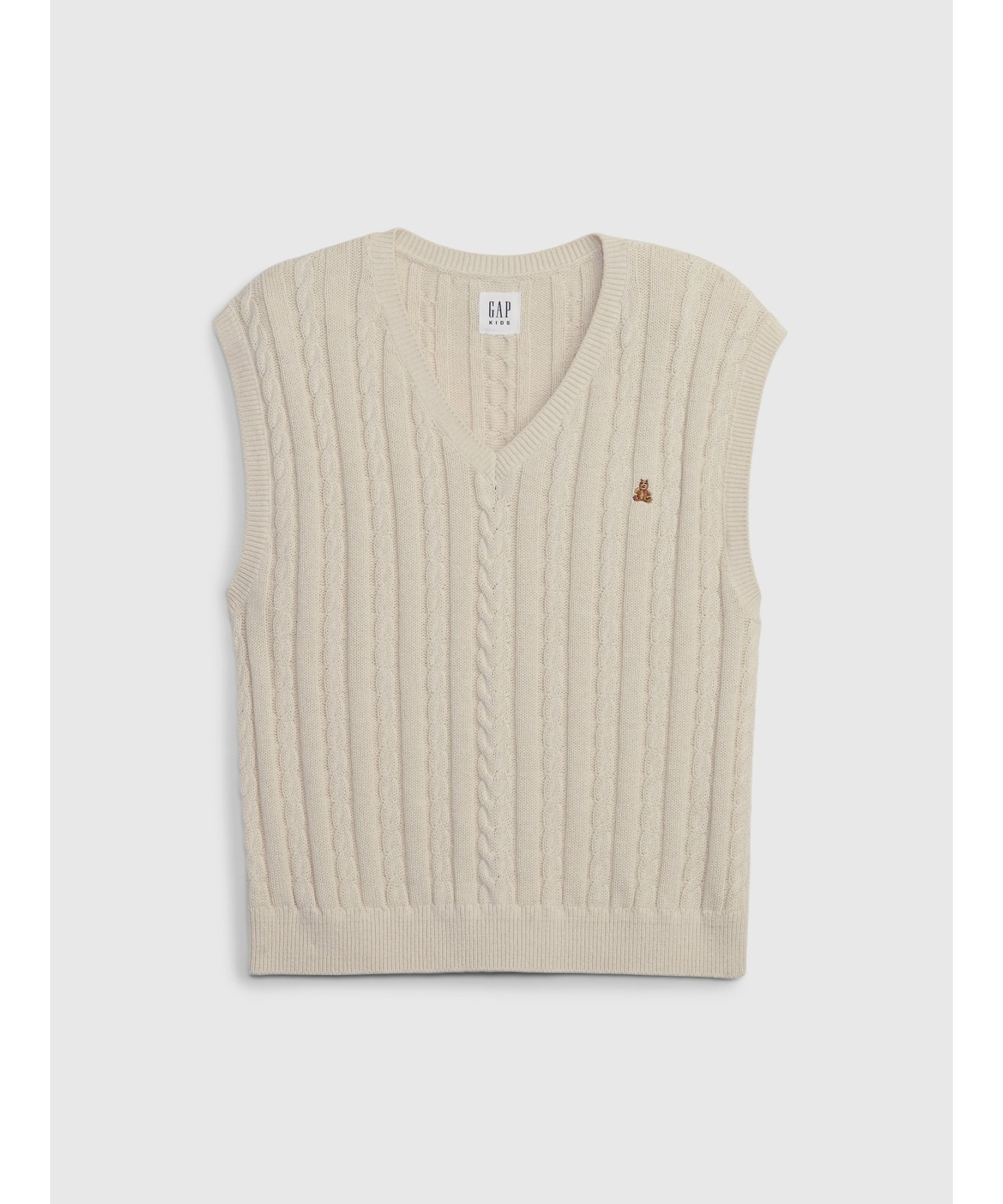 【ギャップ/GAP / KIDS】のリラックス ケーブルニット セーターベスト (幼児) インテリア・キッズ・メンズ・レディースファッション・服の通販 founy(ファニー) 　ファッション　Fashion　キッズファッション　Fashion for Kids　ストレート　Straight, Straight Cut　セーター　Sweater, Knitwear　ノースリーブ　Sleeveless, No-Sleeve　フィット　Fit, Slim Fit　ベスト　Vest, Waistcoat　リラックス　Relax, Relaxed Fit　SOFT_IVORY_203|ID: prp329100004696442 ipo3291000000033915211