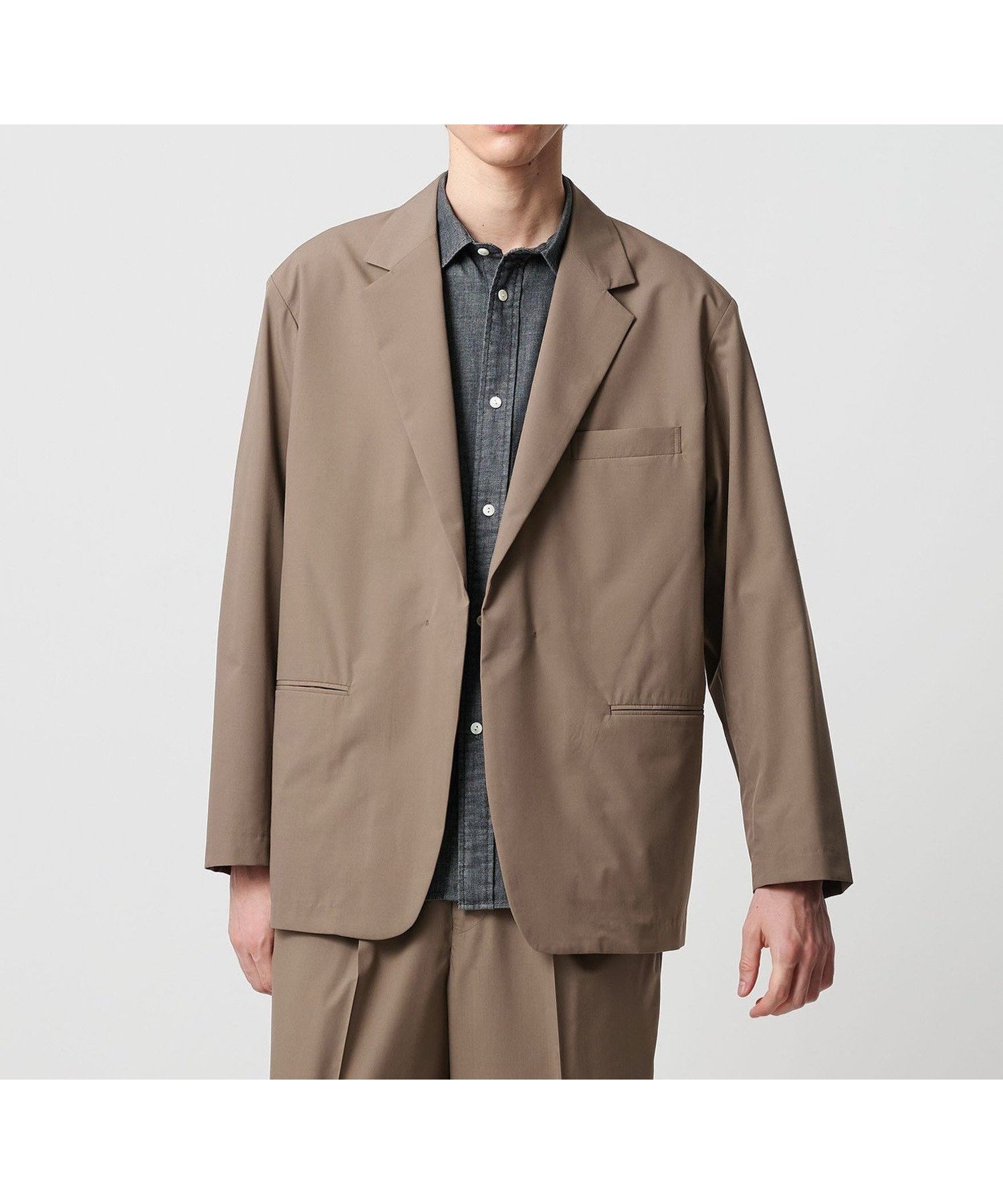 【ユナイテッドアローズ/UNITED ARROWS / MEN】のUNITED ARROWS SONS P/R BRD MAGNET JACKET/テーラードジャケット インテリア・キッズ・メンズ・レディースファッション・服の通販 founy(ファニー) 　ファッション　Fashion　メンズファッション　Fashion for Men　なめらか　Smooth, Silky Texture　ジーンズ　Jeans, Denim Pants　スマート　Smart, Elegant　セットアップ　Set-Up, Coordinated Outfit　フロント　Front, Front Design　ブロード　Broadcloth, Fine Cotton　ボックス　Boxy, Box Shape　マグネット　Magnet, Magnetic Closure　モダン　Modern, Contemporary　エレガント 上品　Elegant　BEIGE|ID: prp329100004696466 ipo3291000000033915402