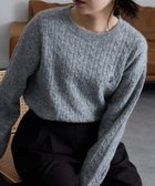 【ラナン/Ranan】の【U.S. POLO ASSN.】ワンポイントケーブルニット 杢グレー|ID: prp329100004696469 ipo3291000000034065257