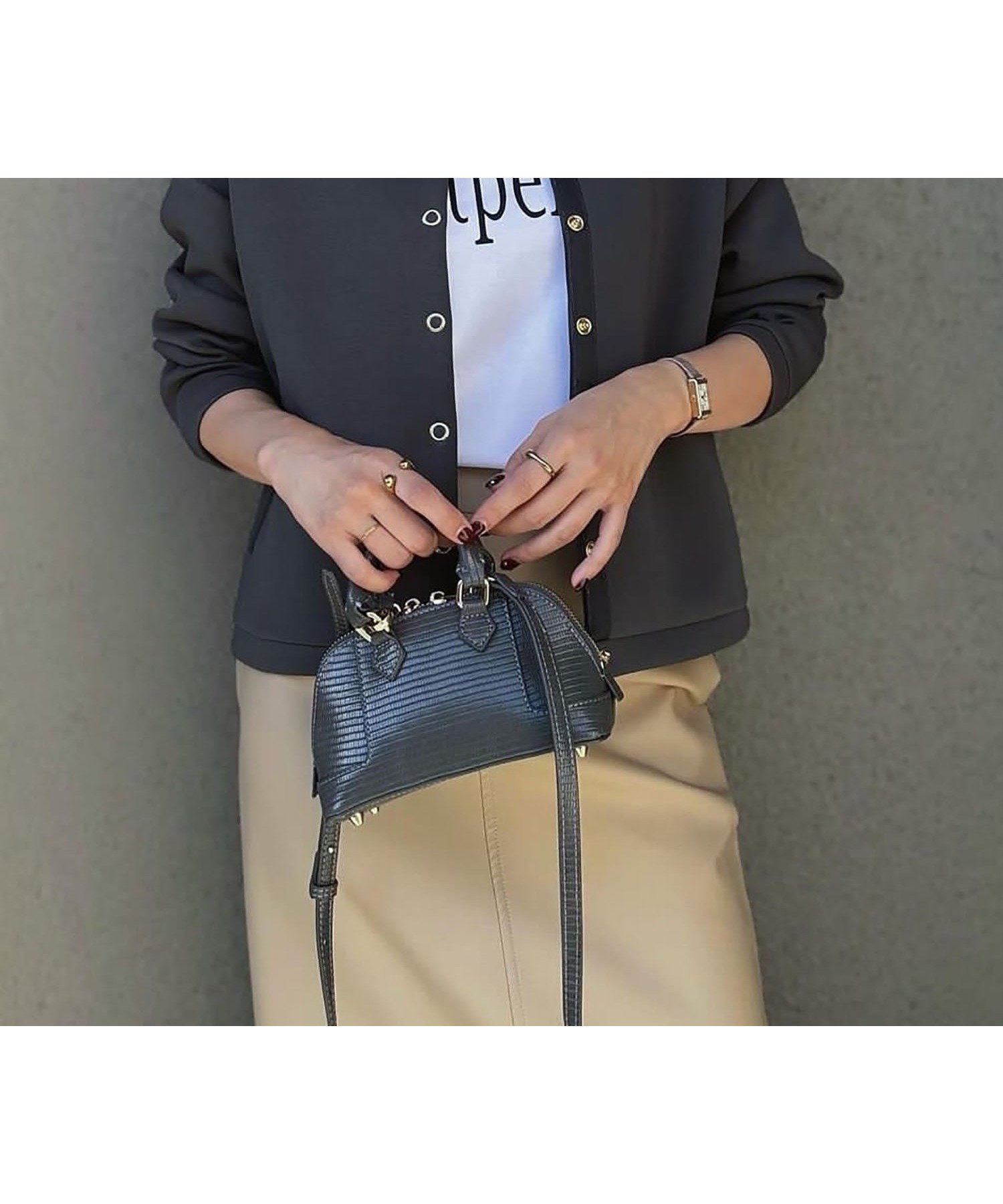 【スタイルドア/STYLEDOOR】のダンボールノーカラージャケット インテリア・キッズ・メンズ・レディースファッション・服の通販 founy(ファニー) 　ファッション　Fashion　レディースファッション　Fashion for Women　アウター　Coat / Outerwear Collection　レディースジャケット・軽アウター　Jackets　ノーカラージャケット / シンプル上品コーデ　Collarless Jackets　インナー　Innerwear　洗える　Machine Washable　キャミソール　Camisole, Spaghetti Strap Top　コンパクト　Compact, Small Size　シルバー　Silver, Metallic Silver　ジャケット　Jacket, Outerwear　ストレッチ　Stretch, Stretchy Fabric　タンク　Tank Top, Sleeveless Top　定番　Standard, Basic Item　プリント　Print, Printed Pattern　ベーシック　Basic, Essential　ボトム　Bottoms, Lower Wear　ボーダー　Border, Stripe　羽織　Haori, Light Jacket　エレガント 上品　Elegant　チャコール|ID: prp329100004696475 ipo3291000000034292697