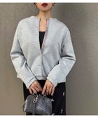 【スタイルドア/STYLEDOOR】のダンボールノーカラージャケット Lシルバー|ID: prp329100004696475 ipo3291000000034460240