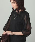 【インディヴィ/INDIVI】のフロッキードットブラウス 人気、トレンドファッション・服の通販 founy(ファニー) ファッション Fashion レディースファッション Fashion for Women トップス・カットソー Cut & Sew Tops シャツ・ブラウス・オフィスカジュアル Elegant Blouses & Button-Ups インナー Innerwear コンパクト Compact, Small Size シアー Sheer, See-Through シフォン Chiffon, Lightweight Fabric セットアップ Set-Up, Coordinated Outfit ドット Polka Dot, Dot Pattern ボトム Bottoms, Lower Wear モチーフ Motif, Design Theme ビジネス 仕事 通勤 Business / Work / Commuting thumbnail ブラック|ID: prp329100004696619 ipo3291000000033916404
