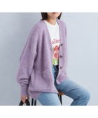 【ユナイテッドアローズ/UNITED ARROWS】のアルパカシャギー Vネックカーディガン LILAC|ID: prp329100004696664 ipo3291000000033950942