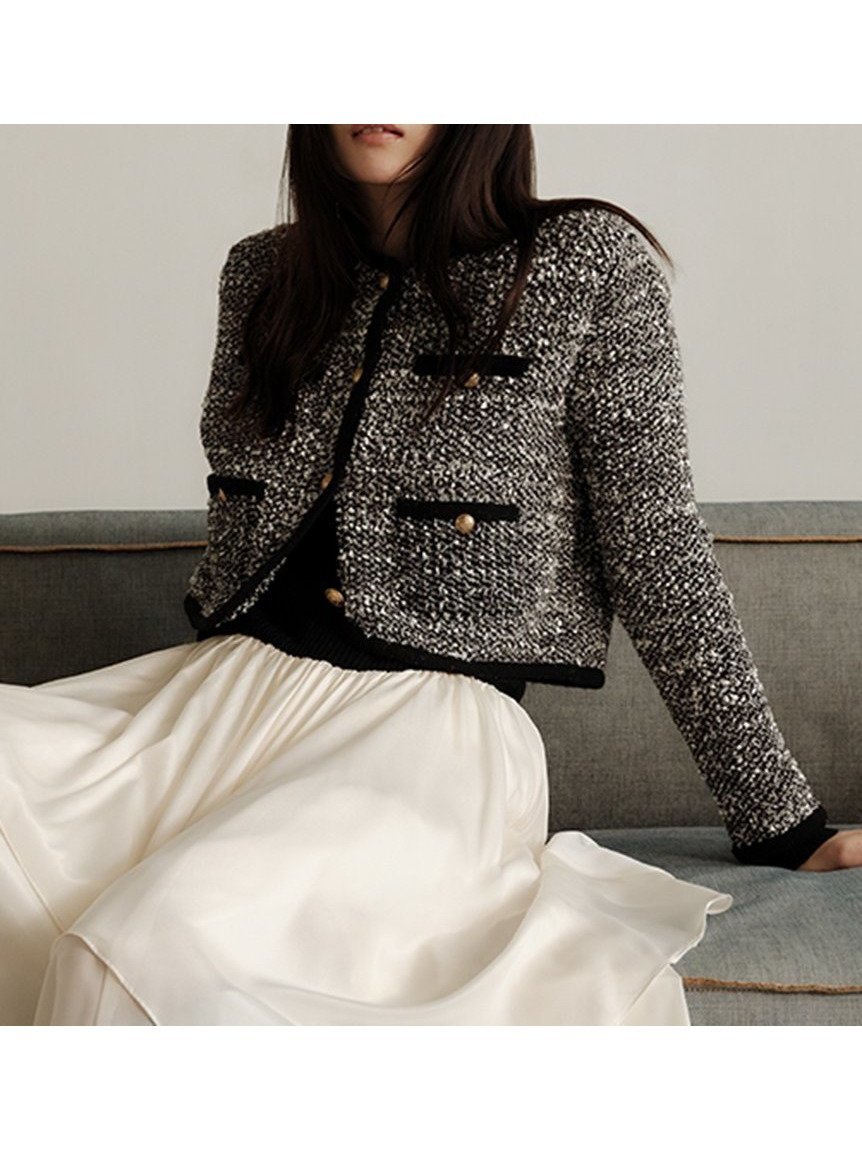 【フレイ アイディー/FRAY I.D】のミックスツイードニットカーディガン インテリア・キッズ・メンズ・レディースファッション・服の通販 founy(ファニー) 　ファッション　Fashion　レディースファッション　Fashion for Women　トップス・カットソー　Cut & Sew Tops　ニット　Knit Tops & Sweaters　カーディガン・羽織り　Layered Style Cardigans　カーディガン　Cardigan, Knitwear　ジャケット　Jacket, Outerwear　スマート　Smart, Elegant　デニム　Denim, Jeans Material　トリミング　Trimming, Decorative Edge　今季　This Season, Current Season　MIX[930]|ID: prp329100004696681 ipo3291000000034662880