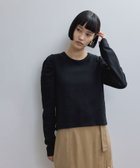 【アダム エ ロペ/ADAM ET ROPE'】の【WEB限定】バックペプラムカットソー ブラック(01)|ID: prp329100004696685 ipo3291000000034277595