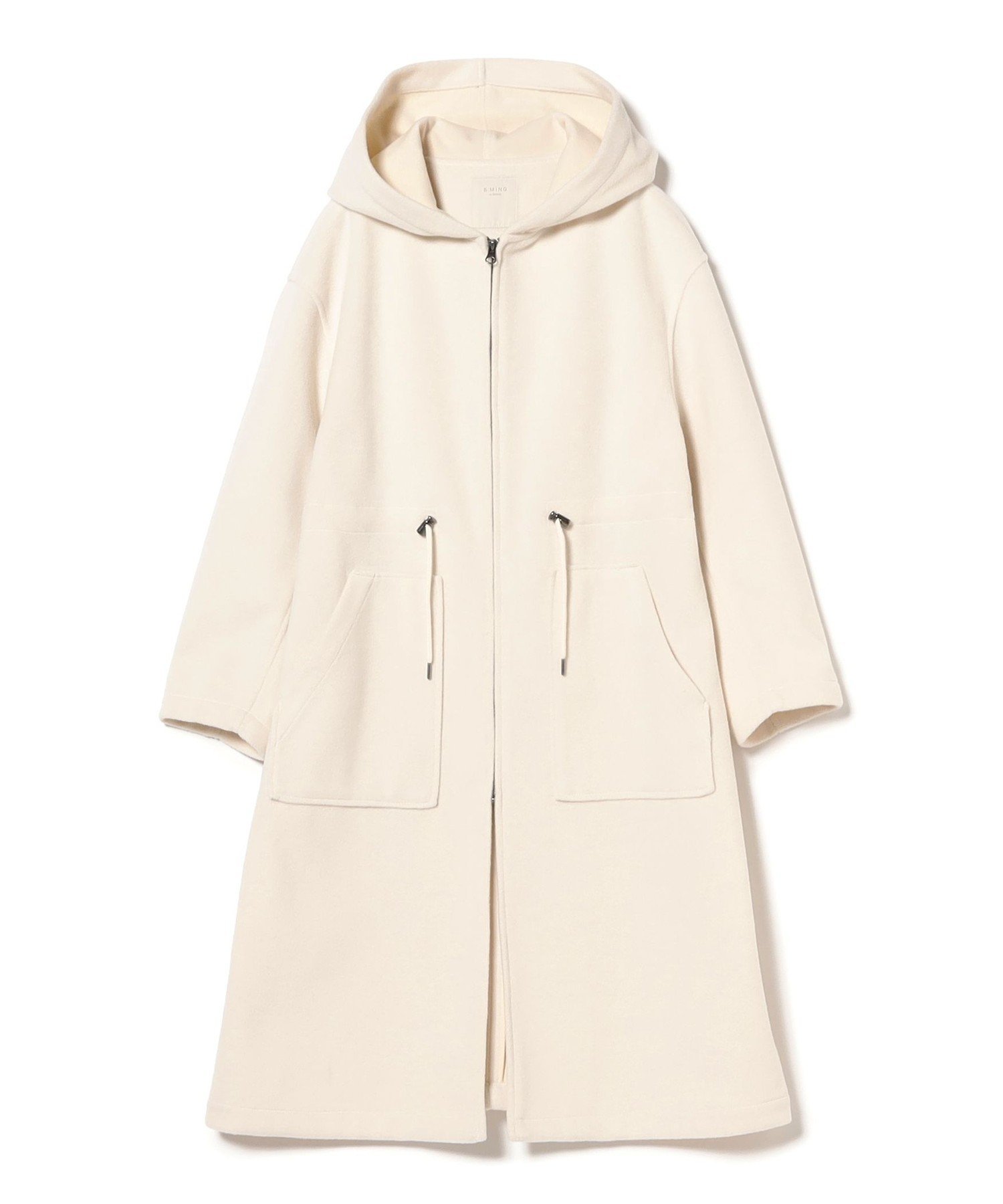 【ビームス ウイメン/BEAMS】のドローストリング フーデッド コート(S~M) 人気、トレンドファッション・服の通販 founy(ファニー) 　ファッション　Fashion　レディースファッション　Fashion for Women　アウター　Coat / Outerwear Collection　コート・ロングコート・ピーコート　Long Coats, Peacoats & More　ドローコード　Drawcord, Drawstring Cord　ドローストリング　Drawstring, Pull Cord　パッチ　Patch, Appliqué　ポケット　Pocket, Pocket Detail　ロング　Long, Long-Length　再入荷　Restock / Back in Stock　おすすめ　Recommended / Our Picks　 other-1|ID: prp329100004697170 ipo3291000000033919734
