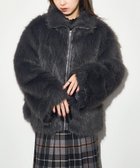 【セットアップセブン/SETUP7】のMAISON BREEZE reveur/ファーシャギージャケット ブルゾン 244015 C.GRY|ID: prp329100004697171 ipo3291000000033919751
