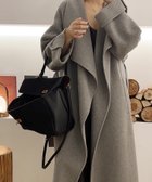 【アイモハ/aimoha】の【BANICO】ウールロング丈ガウンコート 人気、トレンドファッション・服の通販 founy(ファニー) ファッション Fashion レディースファッション Fashion for Women アウター Coat / Outerwear Collection コート・ロングコート・ピーコート Long Coats, Peacoats & More インナー Innerwear エレガント 上品 Elegant ガウン Gown, Robe シンプル Simple, Minimal スーツ Suit, Formalwear タートルネック Turtleneck, High Neck フェミニン Feminine, Girly ロング Long, Long-Length A/W・秋冬 Autumn/Winter thumbnail グレー|ID: prp329100004697190 ipo3291000000033919980