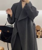 【アイモハ/aimoha】の【BANICO】ウールロング丈ガウンコート 人気、トレンドファッション・服の通販 founy(ファニー) ファッション Fashion レディースファッション Fashion for Women アウター Coat / Outerwear Collection コート・ロングコート・ピーコート Long Coats, Peacoats & More インナー Innerwear エレガント 上品 Elegant ガウン Gown, Robe シンプル Simple, Minimal スーツ Suit, Formalwear タートルネック Turtleneck, High Neck フェミニン Feminine, Girly ロング Long, Long-Length A/W・秋冬 Autumn/Winter thumbnail ダークグレー|ID: prp329100004697190 ipo3291000000033919982