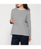 【クロコダイル/CROCODILE】のコットン マルチボーダー Tシャツ 人気、トレンドファッション・服の通販 founy(ファニー) ファッション Fashion レディースファッション Fashion for Women トップス・カットソー Cut & Sew Tops シャツ・ブラウス・オフィスカジュアル Elegant Blouses & Button-Ups ロングTシャツ・Tシャツ Longline T-Shirts & Tees ボーダー Border, Stripe thumbnail ライトグレー|ID: prp329100004697249 ipo3291000000033920351
