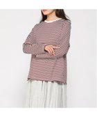 【クロコダイル/CROCODILE】のコットン マルチボーダー Tシャツ 人気、トレンドファッション・服の通販 founy(ファニー) ファッション Fashion レディースファッション Fashion for Women トップス・カットソー Cut & Sew Tops シャツ・ブラウス・オフィスカジュアル Elegant Blouses & Button-Ups ロングTシャツ・Tシャツ Longline T-Shirts & Tees ボーダー Border, Stripe thumbnail ワイン|ID: prp329100004697249 ipo3291000000033920352