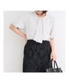 【その他のブランド/Other】のラクケア5分袖ボウタイブラウス グレー|ID: prp329100004697256 ipo3291000000033920372
