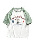 【アイモハ/aimoha】のHOOK -original-/アメカジイラストプリントラグランスリーブ半袖TEE 人気、トレンドファッション・服の通販 founy(ファニー) ファッション Fashion レディースファッション Fashion for Women トップス・カットソー Cut & Sew Tops おすすめ Recommended / Our Picks スリーブ Sleeve, Long Sleeve / Short Sleeve トレンド Trend, Trending Now ビッグ Big, Oversized フロント Front, Front Design プリント Print, Printed Pattern メンズ Men's, Menswear リラックス Relax, Relaxed Fit 人気 Popular, Best Seller 半袖 Short Sleeve, Half Sleeve thumbnail ミント|ID: prp329100004697271 ipo3291000000033920499