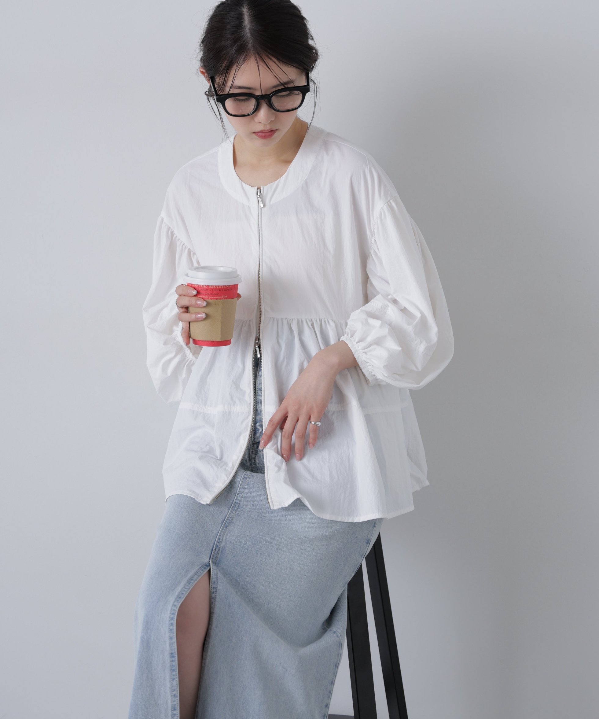 【フリーズマート/FREE'S MART】のMFM ティアードジップライトブルゾン 人気、トレンドファッション・服の通販 founy(ファニー) 　ファッション　Fashion　レディースファッション　Fashion for Women　アウター　Coat / Outerwear Collection　ブルゾンジャケット・スポーティアウター　Blouson Jackets　おすすめ　Recommended / Our Picks　ショート　Short, Short Length　デニム　Denim, Jeans Material　ブルゾン　Blouson, Bomber Jacket　軽量　Lightweight, Ultra Light　 other-1|ID: prp329100004697272 ipo3291000000033920503