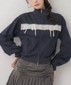 【レトロガール/RETRO GIRL】のレース リボンつきトラックJK 人気、トレンドファッション・服の通販 founy(ファニー) ファッション Fashion レディースファッション Fashion for Women おすすめ Recommended / Our Picks ジャケット Jacket, Outerwear スポーツ Sports, Activewear プリーツ Pleats, Pleated リボン Ribbon, Bow レース Lace, Lace Fabric 冬 Winter / This Winter 秋 Autumn thumbnail ダークブルー|ID: prp329100004697275 ipo3291000000033920533