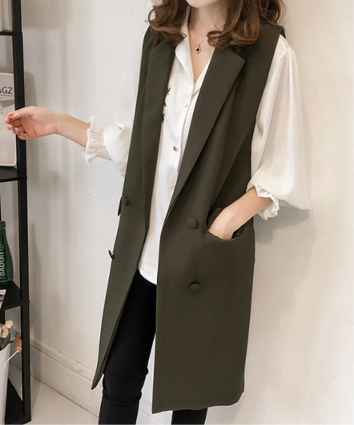 【アミュレット/Amulet】の【Amulet】ノースリーブジャケット インテリア・キッズ・メンズ・レディースファッション・服の通販 founy(ファニー) https://founy.com/ ファッション Fashion レディースファッション Fashion for Women アウター Coat / Outerwear Collection レディースジャケット・軽アウター Jackets ショート Short, Short Length シンプル Simple, Minimal ジャケット Jacket, Outerwear ノースリーブ Sleeveless, No-Sleeve フレア Flare, Flared ポケット Pocket, Pocket Detail ワイド Wide, Wide Fit |ID: prp329100004697294 ipo3291000000033920652