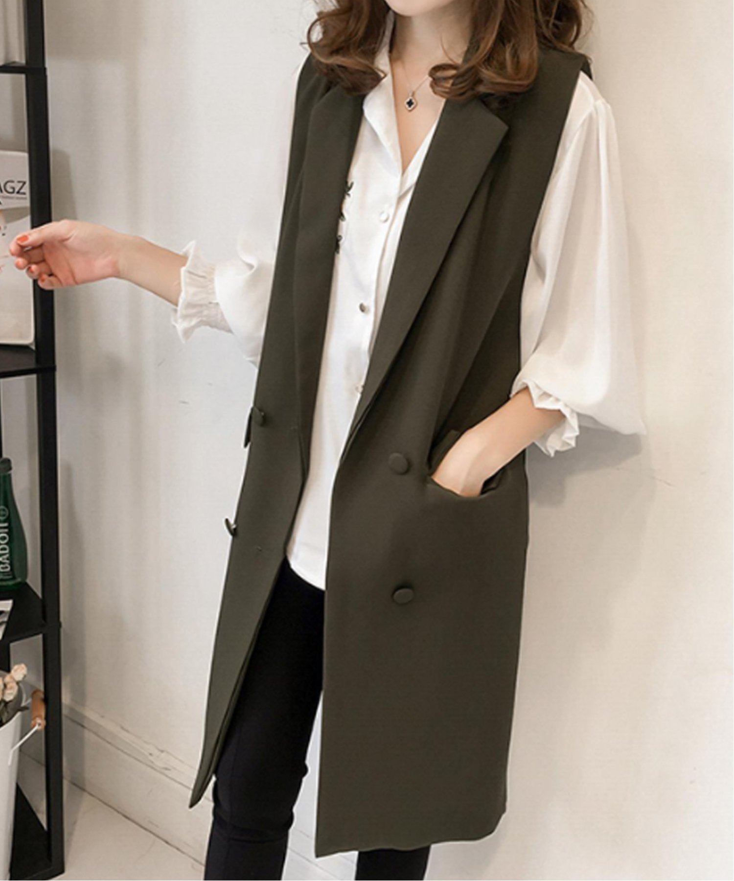 【アミュレット/Amulet】の【Amulet】ノースリーブジャケット 人気、トレンドファッション・服の通販 founy(ファニー) 　ファッション　Fashion　レディースファッション　Fashion for Women　アウター　Coat / Outerwear Collection　レディースジャケット・軽アウター　Jackets　ショート　Short, Short Length　シンプル　Simple, Minimal　ジャケット　Jacket, Outerwear　ノースリーブ　Sleeveless, No-Sleeve　フレア　Flare, Flared　ポケット　Pocket, Pocket Detail　ワイド　Wide, Wide Fit　 other-1|ID: prp329100004697294 ipo3291000000033920652