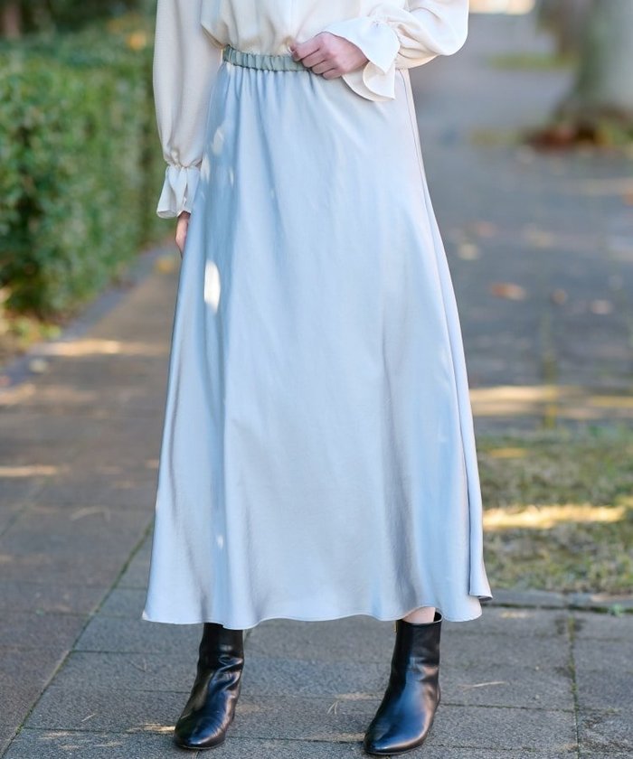 【ドレステリア/DRESSTERIOR】のサテンナロースカート インテリア・キッズ・メンズ・レディースファッション・服の通販 founy(ファニー) https://founy.com/ ファッション Fashion レディースファッション Fashion for Women スカート Skirts サテン Satin, Glossy Fabric ショート Short, Short Length シルバー Silver, Metallic Silver スニーカー Sneakers, Trainers フレア Flare, Flared 冬 Winter / This Winter |ID: prp329100004697301 ipo3291000000033920687
