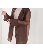 【バブ ブージュルード/Bab Bou Jeloud】のオーガンジーシアーテーラージャケット BROWN|ID: prp329100004697303 ipo3291000000033920701