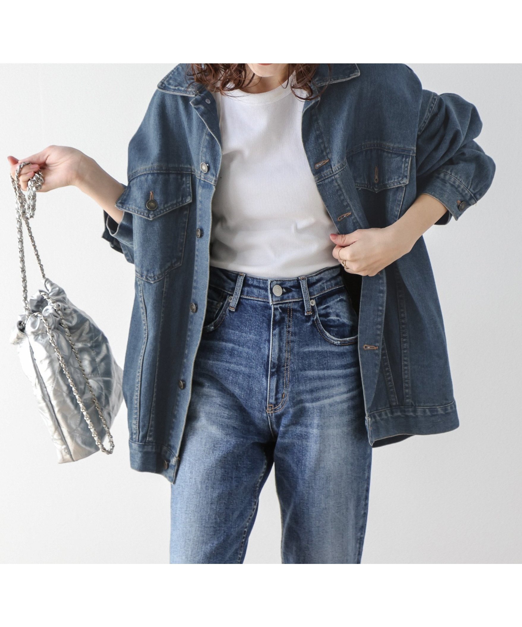 【ラジュール/Lajour】のオーバーサイズ デニムジャケット インテリア・キッズ・メンズ・レディースファッション・服の通販 founy(ファニー) 　ファッション　Fashion　レディースファッション　Fashion for Women　アウター　Coat / Outerwear Collection　レディースジャケット・軽アウター　Jackets　デニムジャケット / カジュアルアウター　Denim Jackets　ウォッシュ　Washed Finish　ショルダー　Shoulder, Shoulder Strap　ジャケット　Jacket, Outerwear　デニム　Denim, Jeans Material　ドロップ　Drop Shoulder, Dropped Style　ブルー|ID: prp329100004697305 ipo3291000000033920715