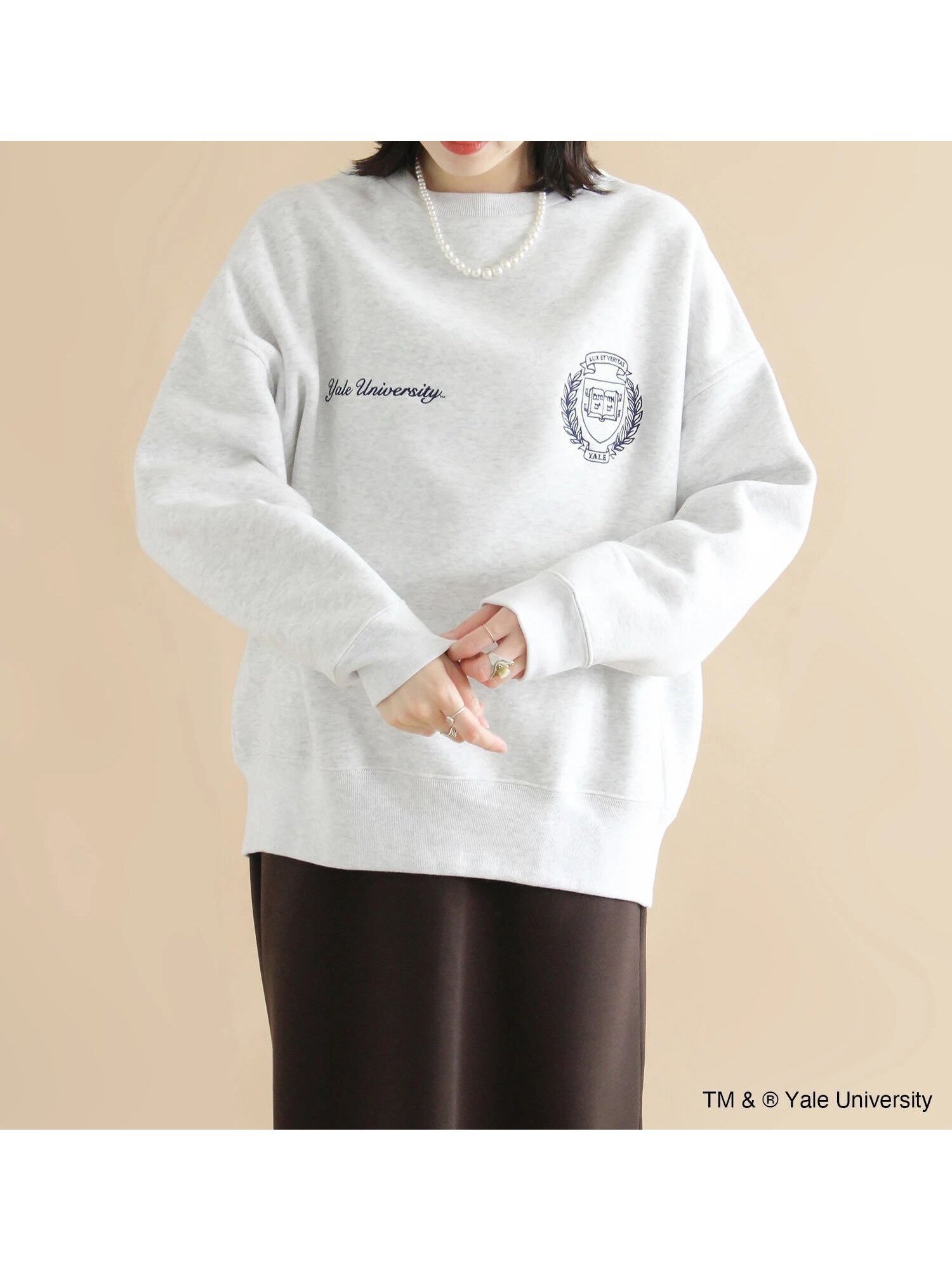 【サマンサモスモス/Samansa Mos2】の【GOOD ROCK SPEED】YALEスウェット 人気、トレンドファッション・服の通販 founy(ファニー) 　ファッション　Fashion　レディースファッション　Fashion for Women　トップス・カットソー　Cut & Sew Tops　レディースパーカー・カジュアルフーディー　Casual Hoodies & Sweatshirts　スウェット・クルーネックトップス　Sweatshirts & Crewnecks / Relaxed Fit Sweat Tops　おすすめ　Recommended / Our Picks　スウェット / スエット　Sweatshirt, Sweatwear　ビッグ　Big, Oversized　フロント　Front, Front Design　ベーシック　Basic, Essential　 other-1|ID: prp329100004697322 ipo3291000000033920770