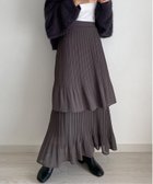 【ジュノア/JUNOAH】のcallautia プリーツスカート チャコールブラウン|ID: prp329100004697337 ipo3291000000033920818