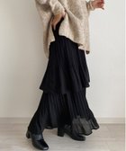 【ジュノア/JUNOAH】のcallautia プリーツスカート ブラック|ID: prp329100004697337 ipo3291000000033920820