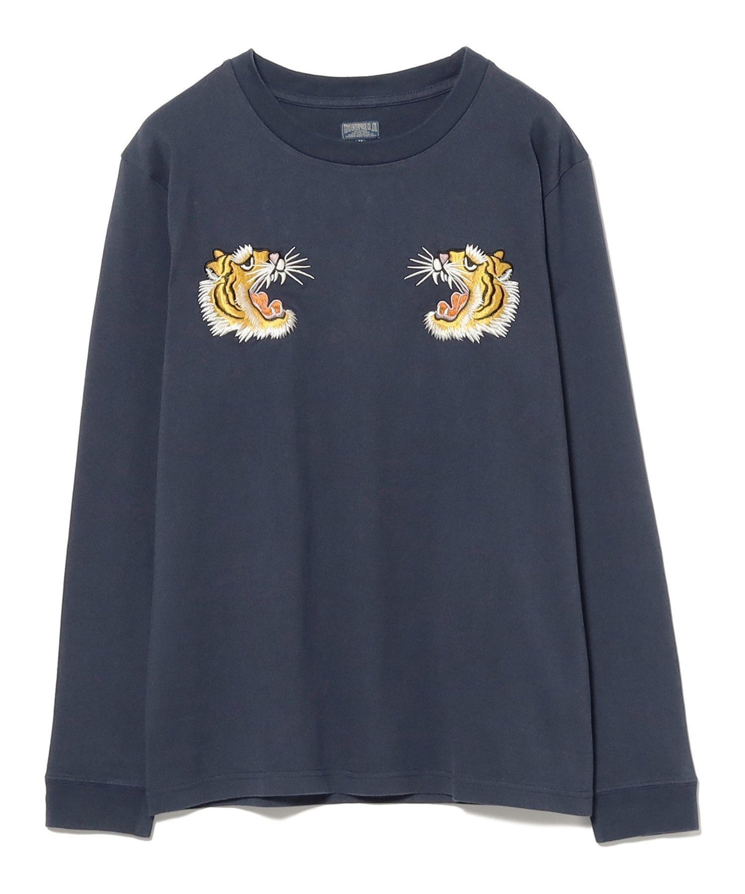 【ビームス ウイメン/BEAMS】のテーラー東洋 / SUKA T-SHIRT EMBROIDERED TIGER インテリア・キッズ・メンズ・レディースファッション・服の通販 founy(ファニー) 　ファッション　Fashion　レディースファッション　Fashion for Women　トップス・カットソー　Cut & Sew Tops　シャツ・ブラウス・オフィスカジュアル　Elegant Blouses & Button-Ups　ロングTシャツ・Tシャツ　Longline T-Shirts & Tees　スラックス　Slacks, Dress Pants　デニム　Denim, Jeans Material　人気　Popular, Best Seller　バランス　Balance, Style Balance　フィット　Fit, Slim Fit　フロント　Front, Front Design　ミックス　Mix, Mixed Style　レギュラー　Regular, Standard Fit　NAVY|ID: prp329100004697349 ipo3291000000033920870