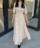 【ジュノア/JUNOAH】のシアージャガードレースアップチョーカーワンピース【一部ペチスカートセット】 アイボリー|ID: prp329100004697363 ipo3291000000033920935