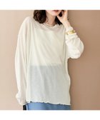 【コーエン/COEN】の配色メローシアーロンT 人気、トレンドファッション・服の通販 founy(ファニー) ファッション Fashion レディースファッション Fashion for Women トップス・カットソー Cut & Sew Tops ロングTシャツ・Tシャツ Longline T-Shirts & Tees カットソー Cut and Sewn Top スウェット / スエット Sweatshirt, Sweatwear リラックス Relax, Relaxed Fit thumbnail OFF WHITE|ID: prp329100004697385 ipo3291000000034657388