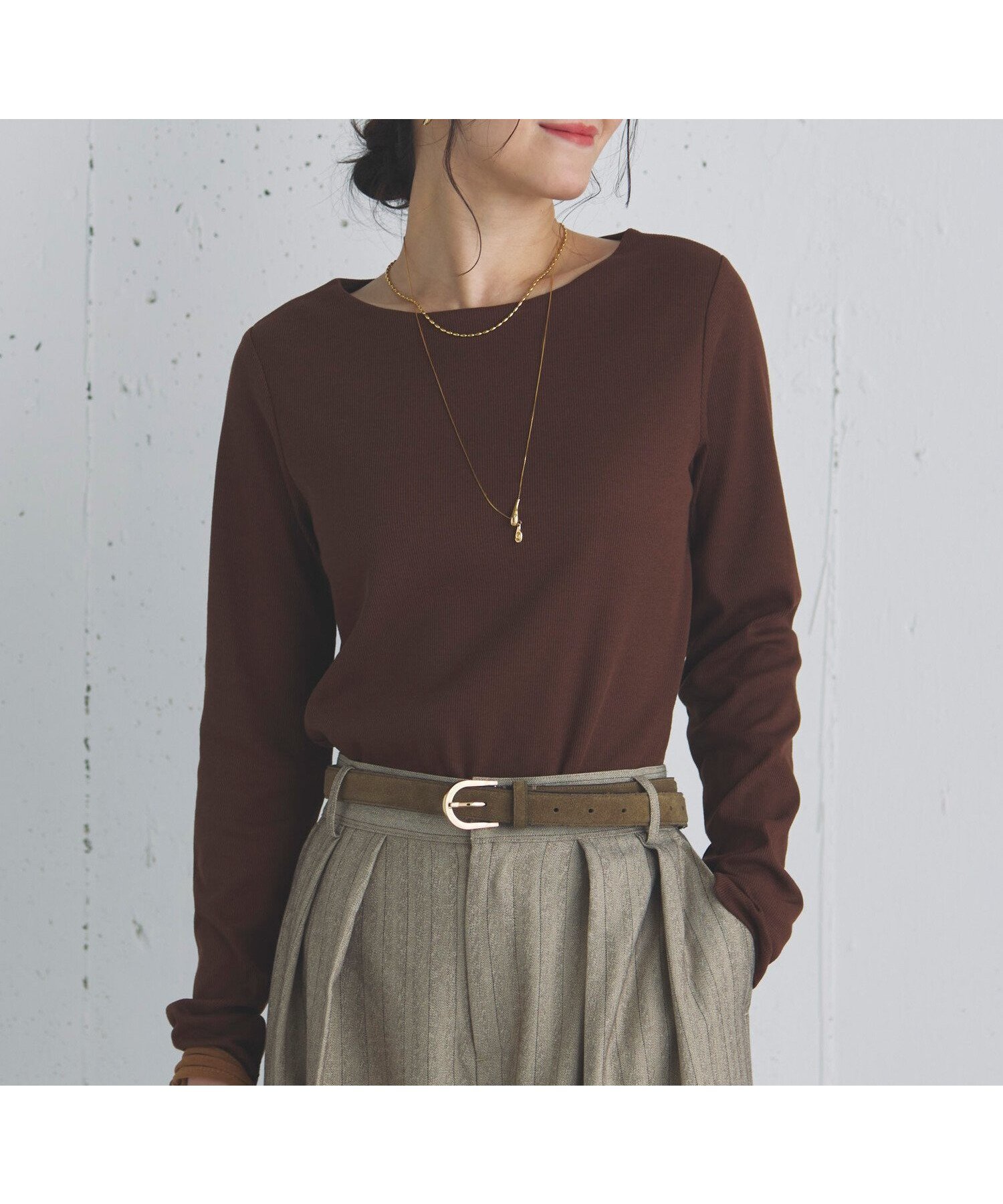 【ドゥ アルシーヴ/Doux archives】のフロントダブルカットソー 人気、トレンドファッション・服の通販 founy(ファニー) 　ファッション　Fashion　レディースファッション　Fashion for Women　トップス・カットソー　Cut & Sew Tops　カットソー・ベーシックTシャツ　Cut-and-Sewn Tops / Stretch Tees & Basics　なめらか　Smooth, Silky Texture　コンパクト　Compact, Small Size　シンプル　Simple, Minimal　ジャケット　Jacket, Outerwear　フィット　Fit, Slim Fit　 other-1|ID: prp329100004697394 ipo3291000000033921078