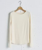 【ドゥ アルシーヴ/Doux archives】のフロントダブルカットソー 人気、トレンドファッション・服の通販 founy(ファニー) ファッション Fashion レディースファッション Fashion for Women トップス・カットソー Cut & Sew Tops カットソー・ベーシックTシャツ Cut-and-Sewn Tops / Stretch Tees & Basics なめらか Smooth, Silky Texture コンパクト Compact, Small Size シンプル Simple, Minimal ジャケット Jacket, Outerwear フィット Fit, Slim Fit thumbnail OFF WHITE|ID: prp329100004697394 ipo3291000000033921080