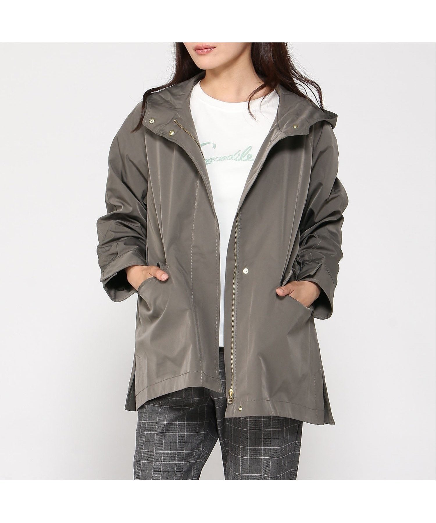 【クロコダイル/CROCODILE】のフーディー ジャケット インテリア・キッズ・メンズ・レディースファッション・服の通販 founy(ファニー) 　ファッション　Fashion　レディースファッション　Fashion for Women　アウター　Coat / Outerwear Collection　レディースジャケット・軽アウター　Jackets　ジャケット　Jacket, Outerwear　モカ|ID: prp329100004697408 ipo3291000000033921140