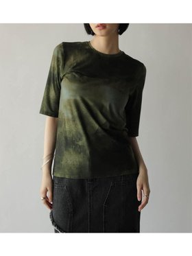 【ラシュッド/LASUD】のタイダイプリントパイピングトップス 人気、トレンドファッション・服の通販 founy(ファニー) ファッション Fashion レディースファッション Fashion for Women トップス・カットソー Cut & Sew Tops シンプル Simple, Minimal ストレッチ Stretch, Stretchy Fabric パターン Pattern, Design Print エレガント 上品 Elegant |ID:prp329100004697419
