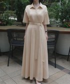 【ジュノア/JUNOAH】のウエストマークカシュクールワンピース アイボリー|ID: prp329100004697422 ipo3291000000033921192