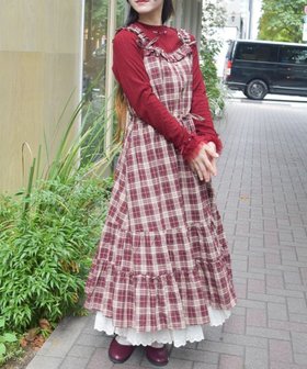 【アクシーズファム/axes femme】のコットンレース使チェックOP 人気、トレンドファッション・服の通販 founy(ファニー) ファッション Fashion レディースファッション Fashion for Women ワンピース Dresses カーディガン Cardigan, Knitwear クラシカル Classical, Vintage-Inspired ジャケット Jacket, Outerwear スニーカー Sneakers, Trainers チェック Check, Plaid, Tartan トレンド Trend, Trending Now フリル Frill, Ruffle リボン Ribbon, Bow レース Lace, Lace Fabric ロマンティック Romantic, Feminine Style ロング Long, Long-Length エレガント 上品 Elegant A/W・秋冬 Autumn/Winter |ID:prp329100004697447