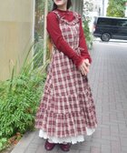 【アクシーズファム/axes femme】のコットンレース使チェックOP 人気、トレンドファッション・服の通販 founy(ファニー) ファッション Fashion レディースファッション Fashion for Women ワンピース Dresses カーディガン Cardigan, Knitwear クラシカル Classical, Vintage-Inspired ジャケット Jacket, Outerwear スニーカー Sneakers, Trainers チェック Check, Plaid, Tartan トレンド Trend, Trending Now フリル Frill, Ruffle リボン Ribbon, Bow レース Lace, Lace Fabric ロマンティック Romantic, Feminine Style ロング Long, Long-Length エレガント 上品 Elegant A/W・秋冬 Autumn/Winter thumbnail ワイン|ID: prp329100004697447 ipo3291000000033954320